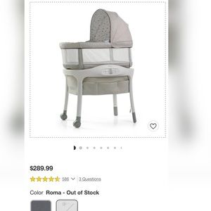 Baby bassinet for sale. It is like new, have been used just couple times.